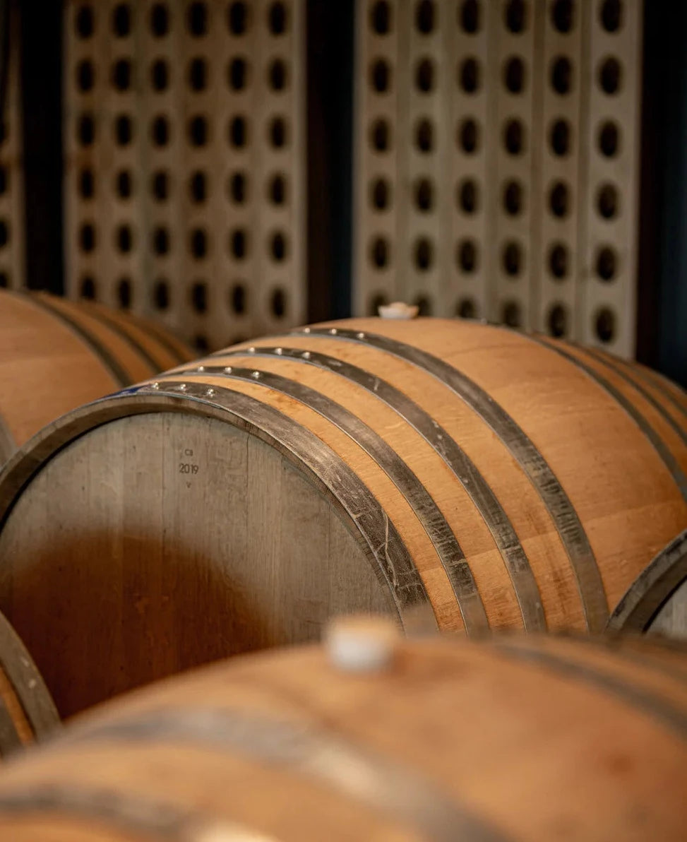 Barrels from the Benjamin Bridge cellar