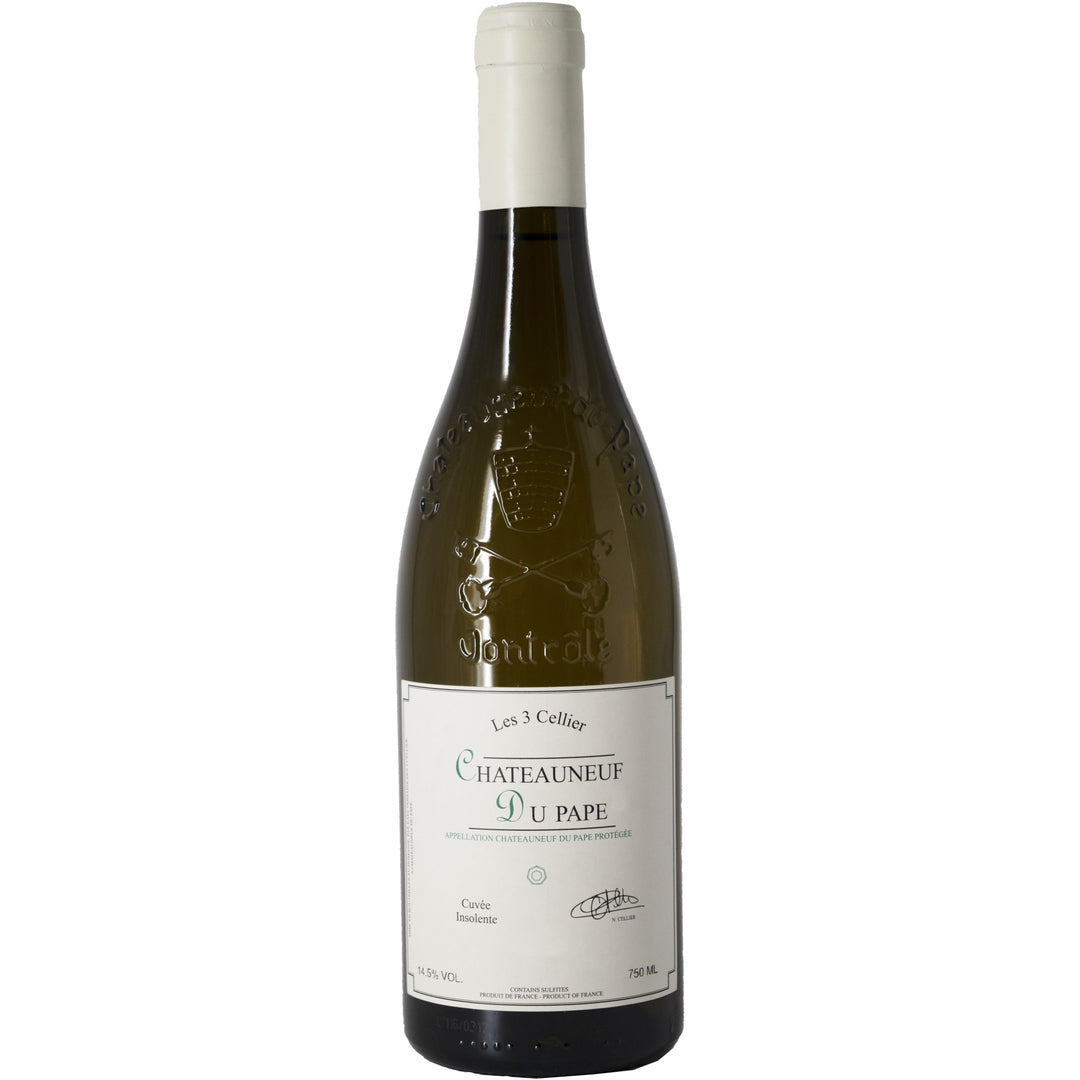 Chateauneuf Du Pape White Wine Bottle