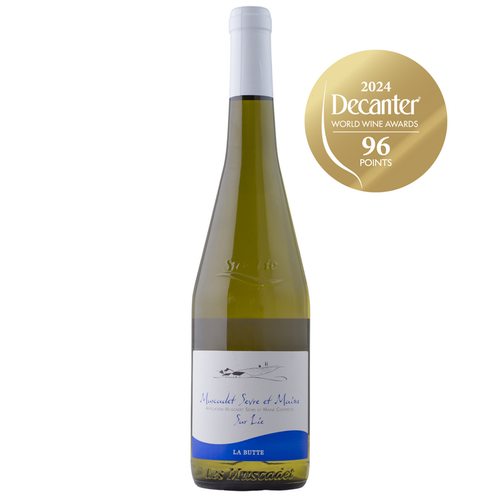 Award-winning Domaine de la Potardiere Muscadet Sèvre et Maine Sur Lie white wine with 96 Decanter World Wine Award points.