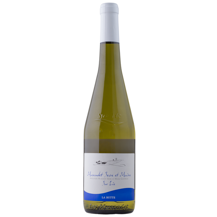 Bottle of Domaine de la Potardiere Muscadet Sèvre et Maine Sur Lie white wine.