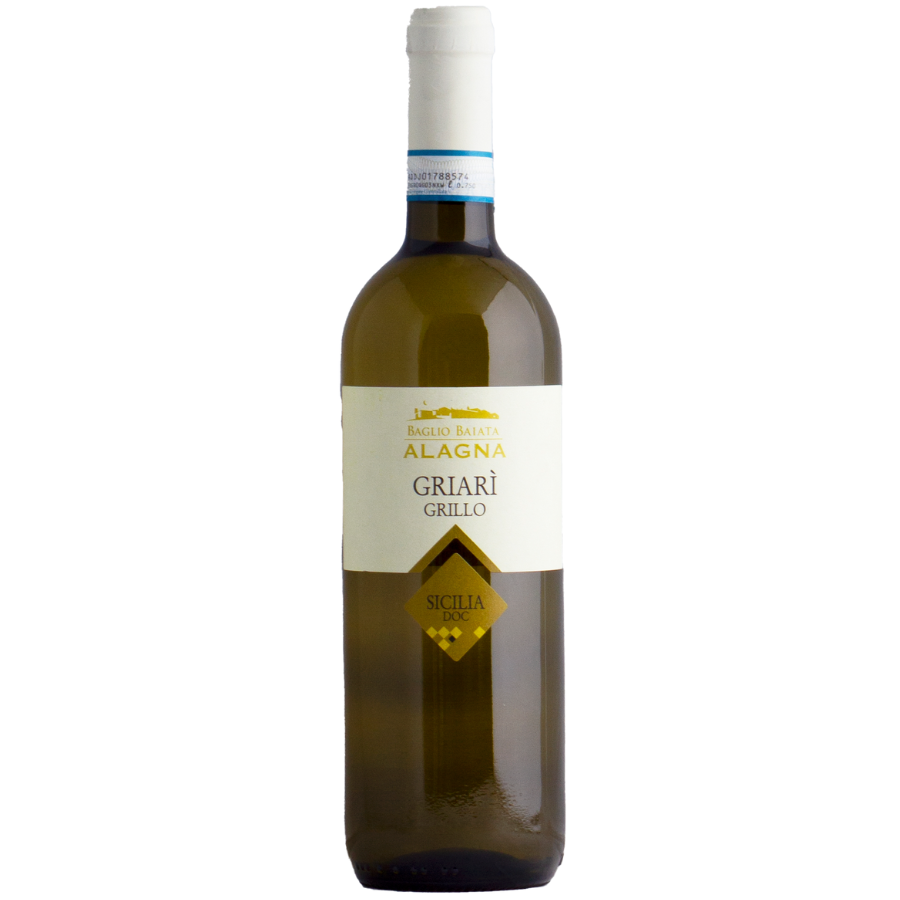 Bottle of Baglio Baiata Alagna Griari Grillo wine