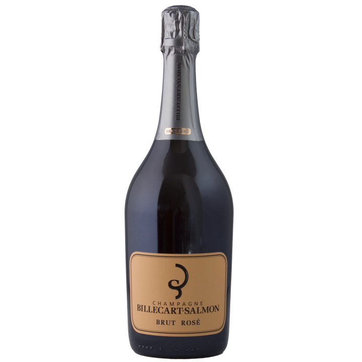 Billecart-Salmon Brut Rosé Champagne bottle showcasing its iconic label and elegant shape.