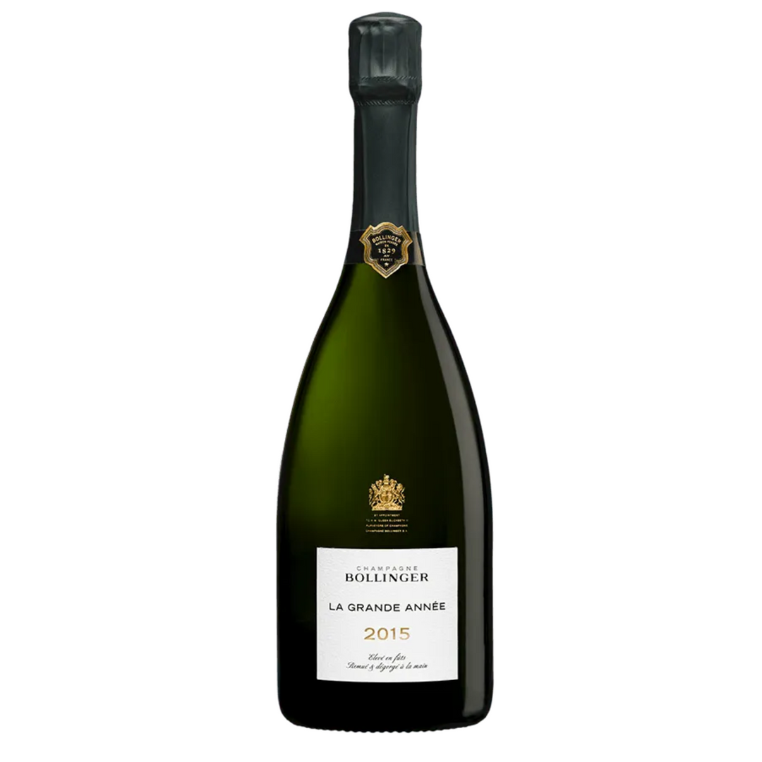 Bollinger La Grande Année 2015 Champagne bottle, an exquisite vintage sparkling wine.