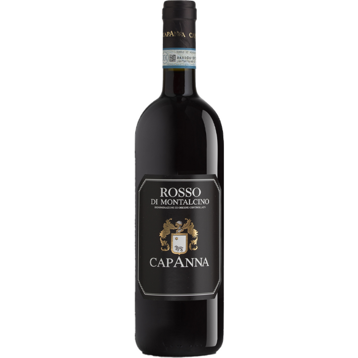 Bottle of Capanna Rosso di Montalcino wine