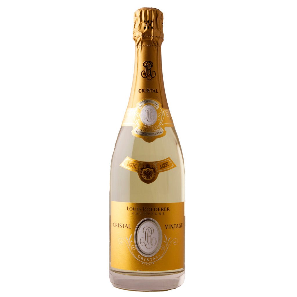 Louis Roederer Cristal Champagne bottle.