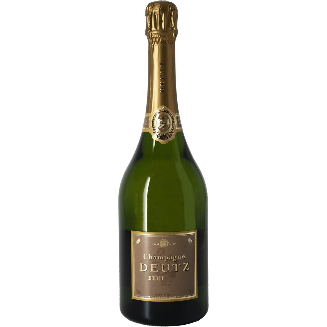 Deutz Champagne Brut Vintage 2016 with elegant gold foil detailing on the label.