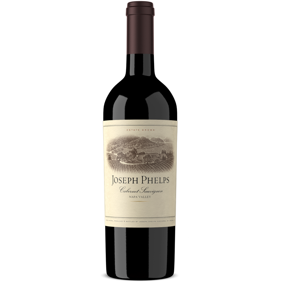 Joseph Phelps Cabernet Sauvignon bottle showcasing the classic Napa Valley label design.