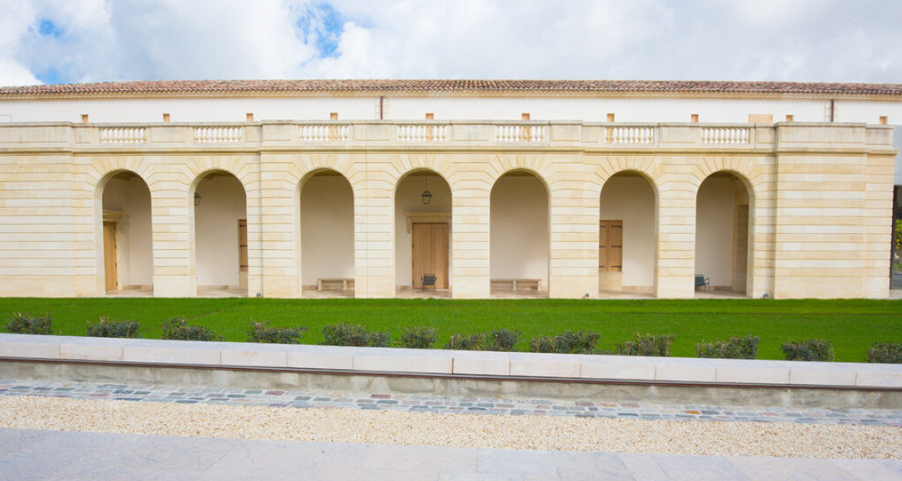 Classic French architecture of Château Marquis d'Alesme, highlighting its heritage.