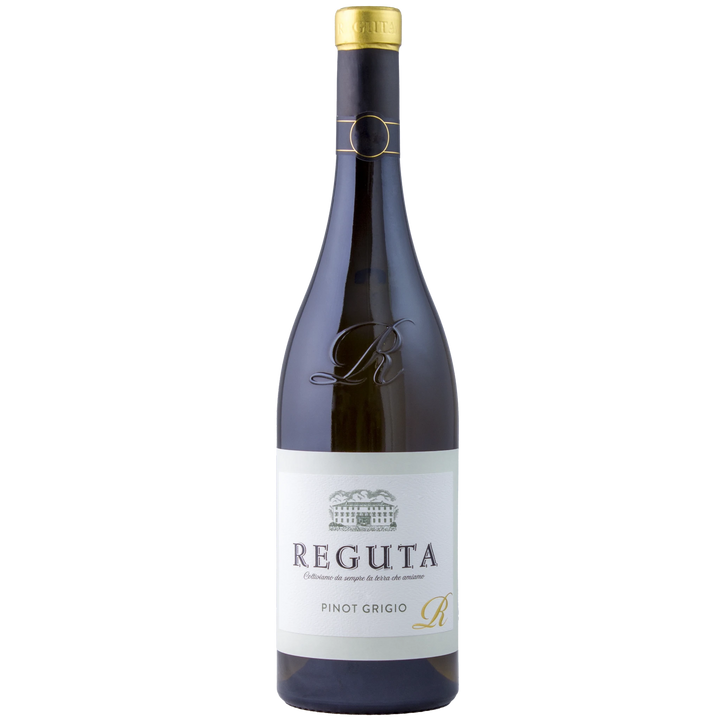 Reguta Pinot Grigio wine bottle, featuring an elegant design and label.