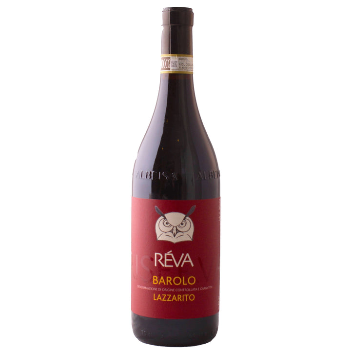 Réva Barolo Lazzarito wine bottle showcasing premium Italian red wine from Piedmont.