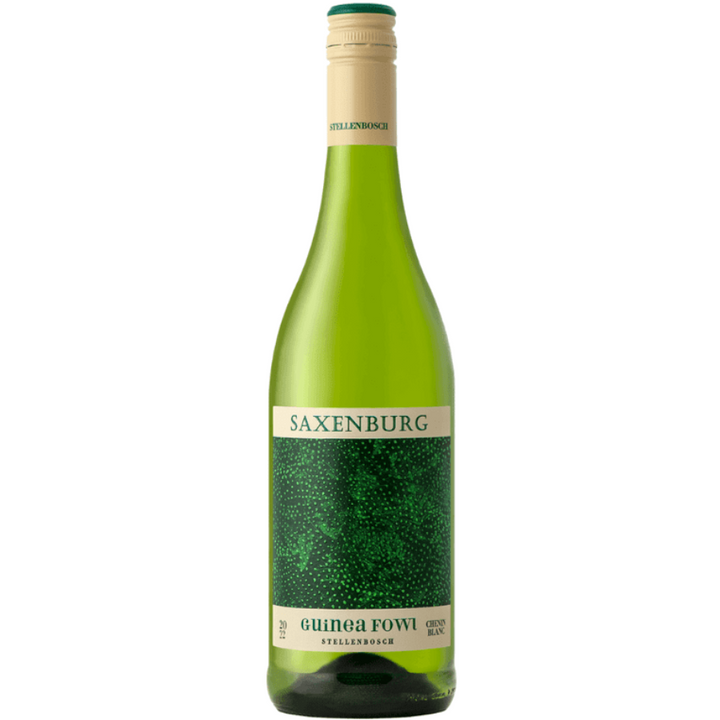 Bottle of Saxenburg Guinea Fowl Chenin Blanc 2022, Stellenbosch.