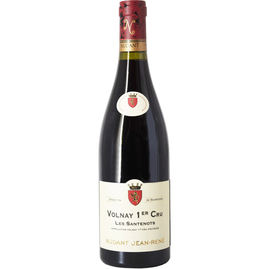 Bottle of Volnay 1er Cru Les Santenots by Nudant Jean-René, a fine Burgundy red wine.