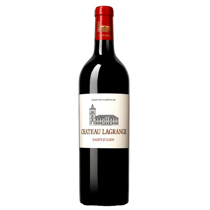 Château Lagrange Saint-Julien wine bottle, featuring the iconic estate illustration, representing this Grand Cru Classé Bordeaux red wine known for its elegance and depth