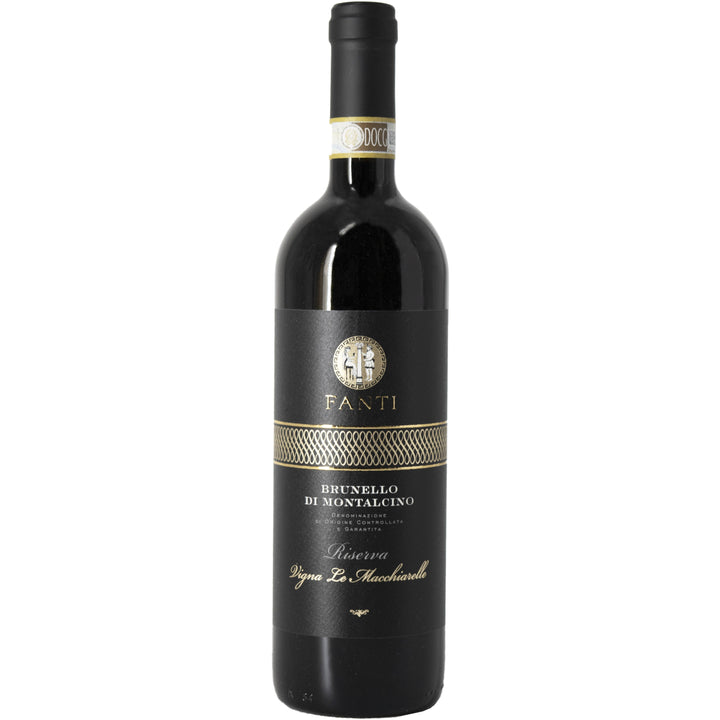 Fanti Brunello di Montalcino Riserva Vigna Le Macchiarelle – an elegant Italian red wine with rich flavours, aged to perfection in Montalcino.