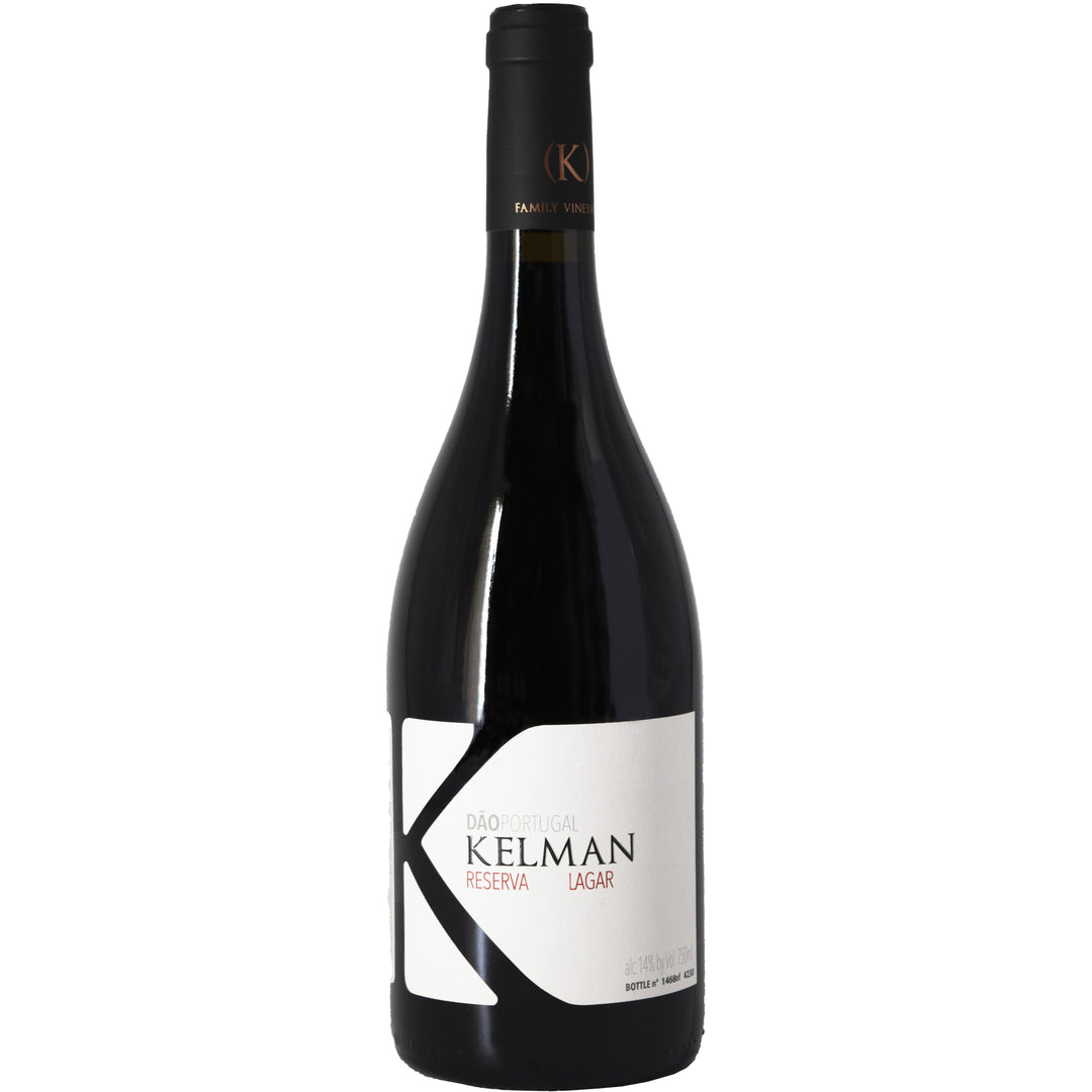 Kelman Reserva Lagar wine bottle, a premium Portuguese red wine from the Dão region.