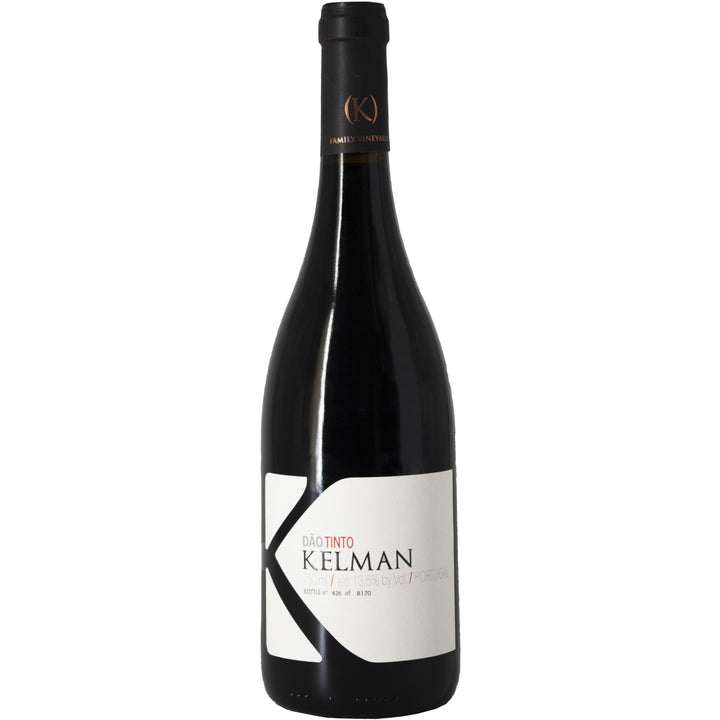 Kelman Tinto wine bottle, a high-quality Portuguese red wine from the Dão region.