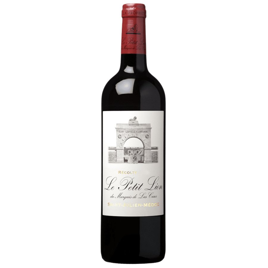 2016 Le Petit Lion du Marquis de Las Cases, Saint-Julien Bordeaux red wine bottle.