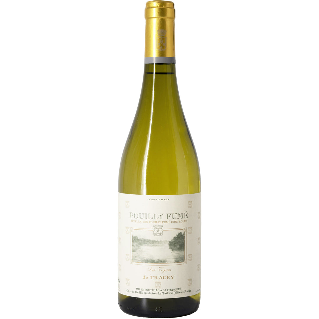 Pouilly-Fumé Les Vignes de Tracey wine bottle, showcasing a classic French Sauvignon Blanc from the Loire Valley.