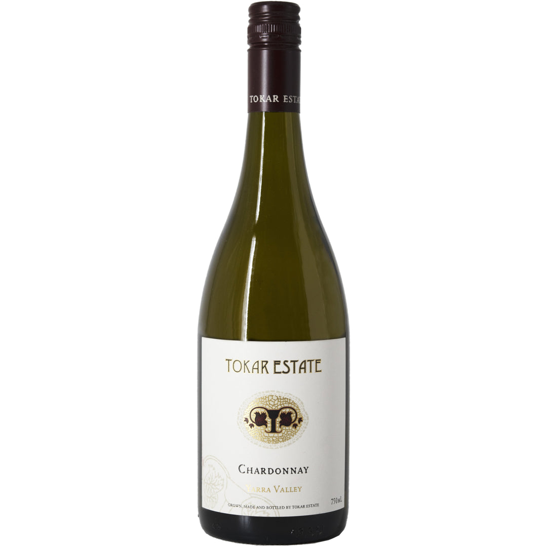 Bottle of Tokar Estate Chardonnay from Yarra Valley, Australia.